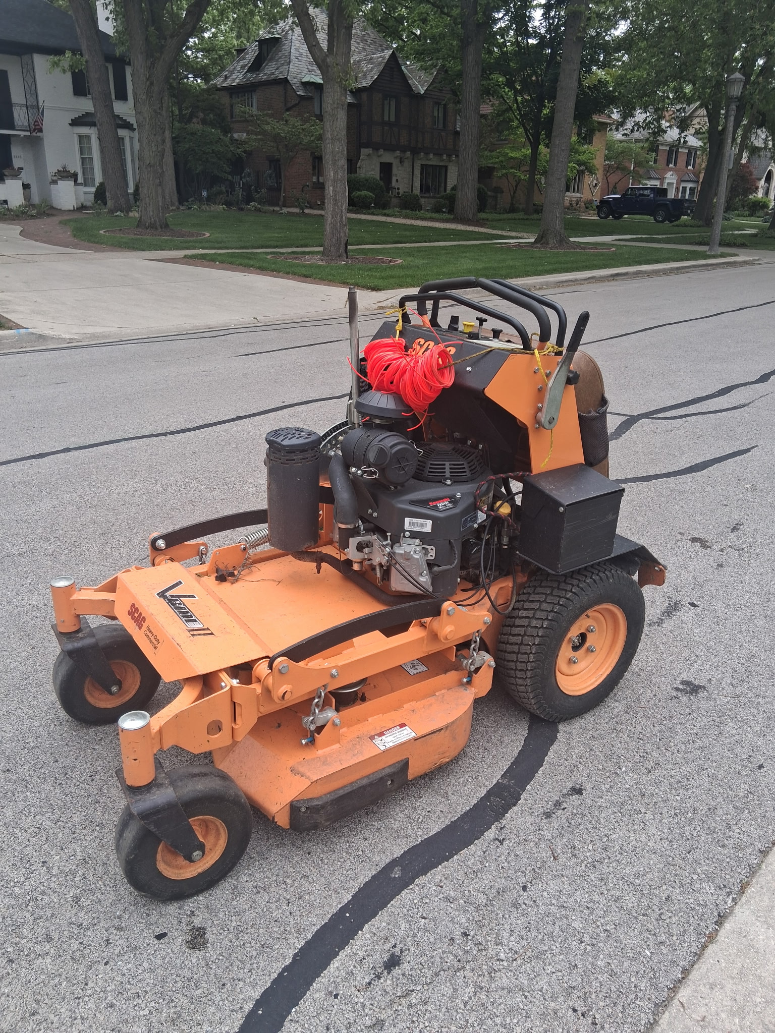 SCAG V-Ride II stand-on commercial mower